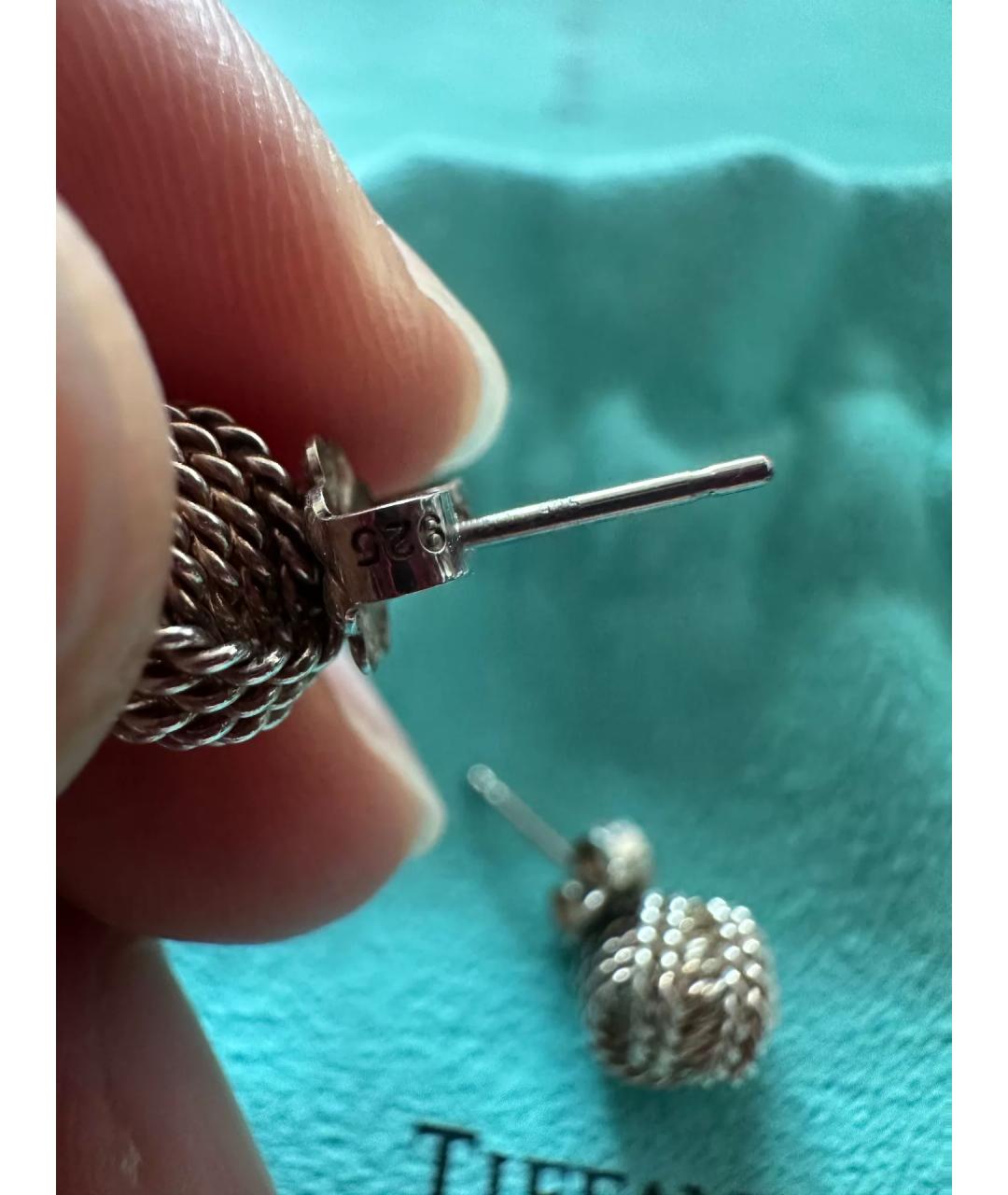 TIFFANY&CO Серебряные серебряные серьги, фото 5