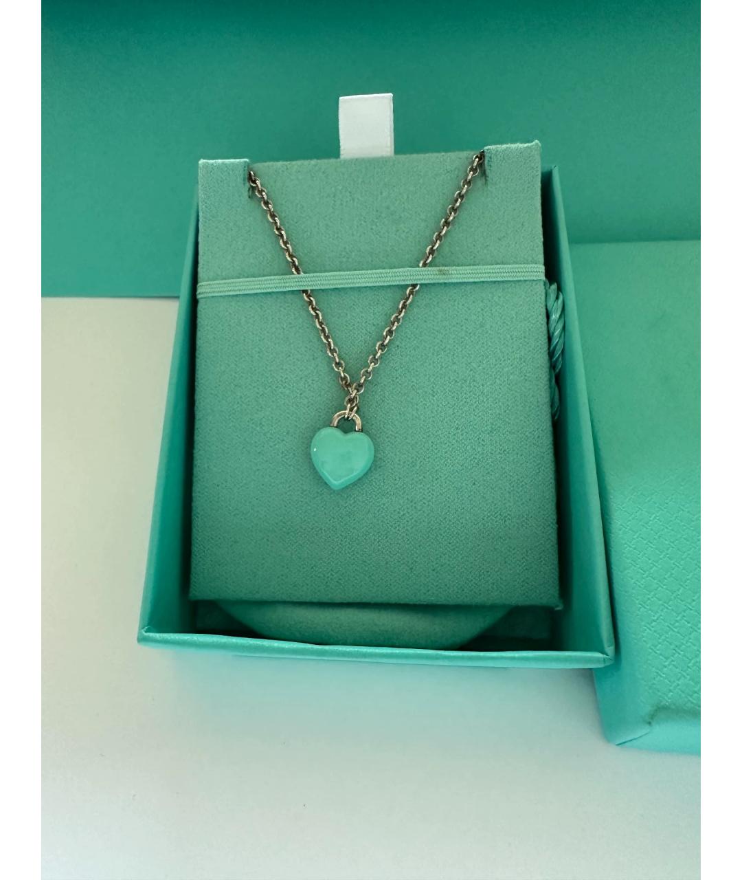 TIFFANY&CO Синий серебряный кулон, фото 2