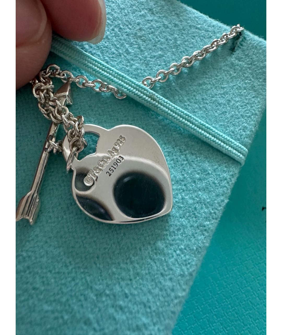 TIFFANY&CO Серебряная серебряная подвеска, фото 4
