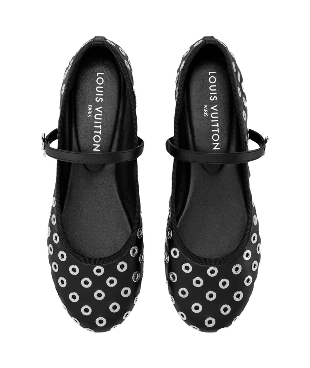 LOUIS VUITTON Черные балетки, фото 4