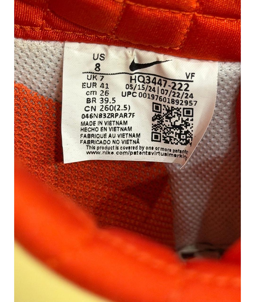 NIKE Бежевые кожаные низкие кроссовки / кеды, фото 4