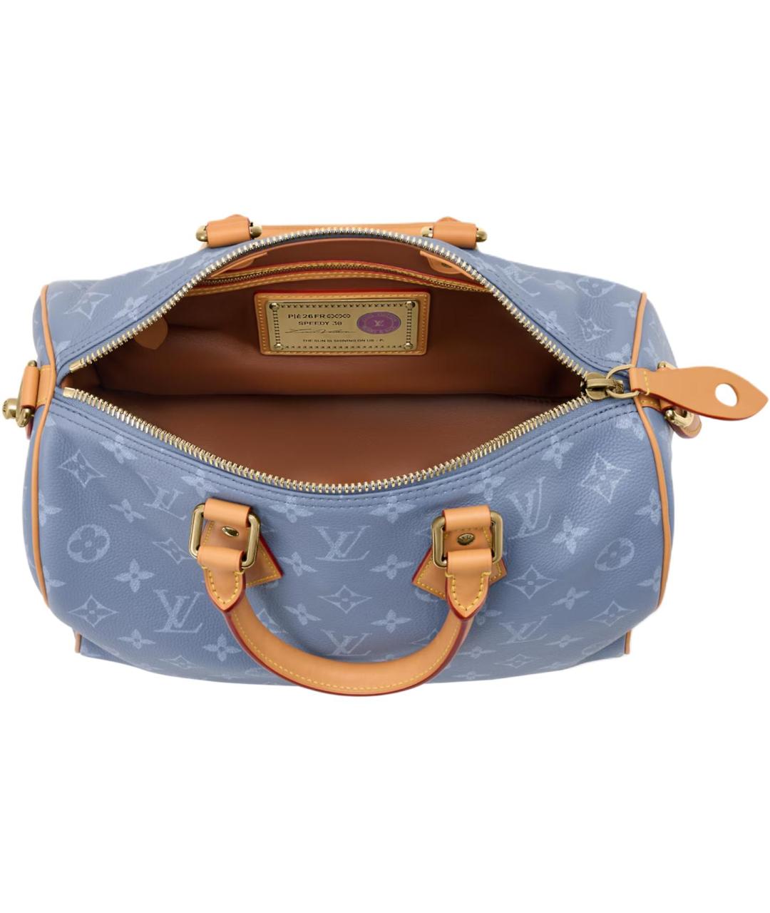 LOUIS VUITTON Темно-синяя кожаная сумка на плечо, фото 4