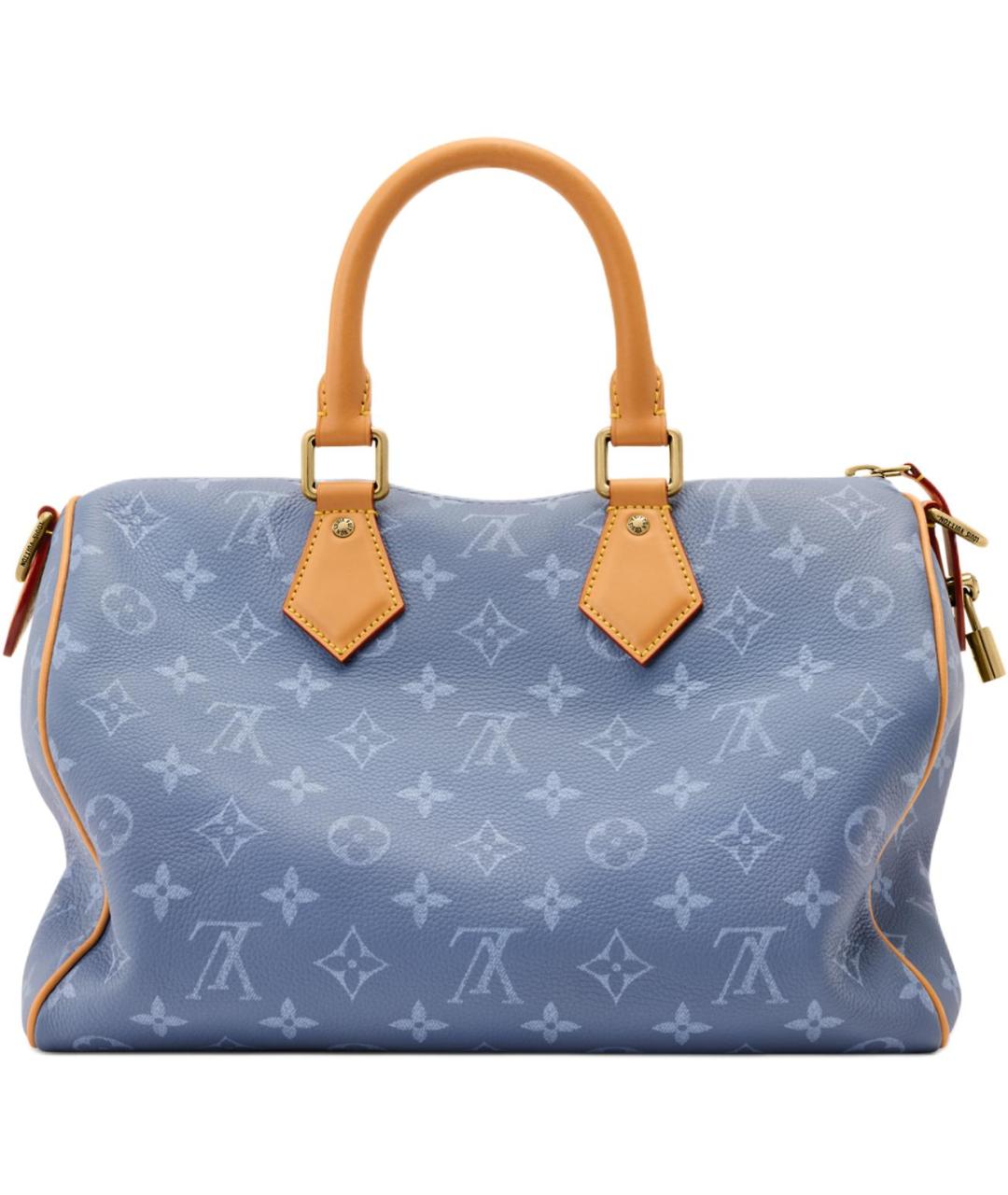 LOUIS VUITTON Темно-синяя кожаная сумка на плечо, фото 3
