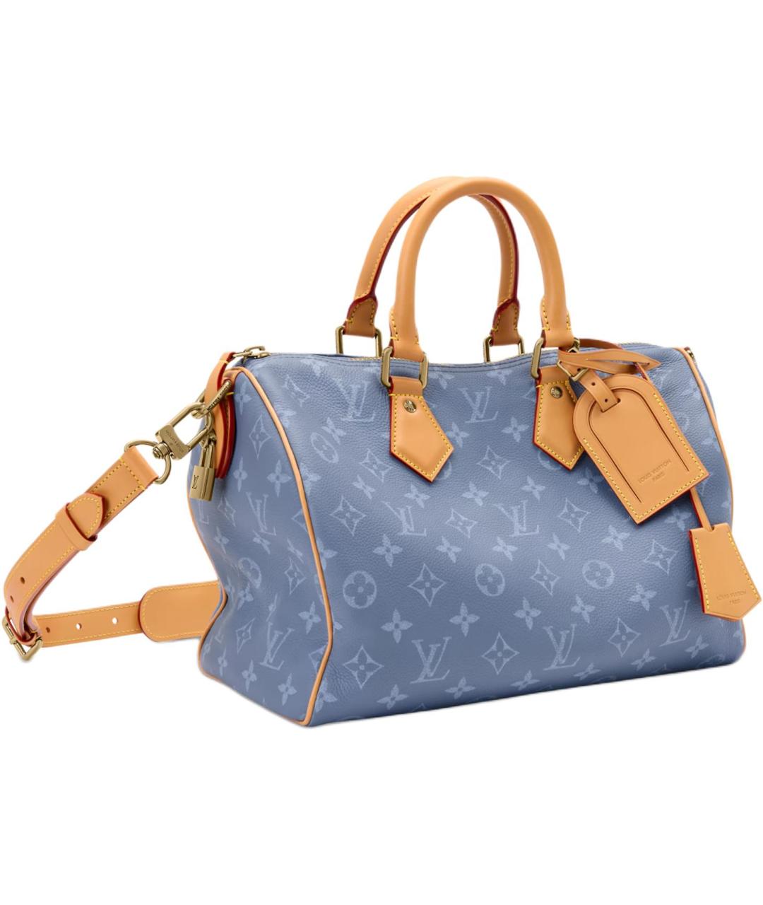 LOUIS VUITTON Темно-синяя кожаная сумка на плечо, фото 2