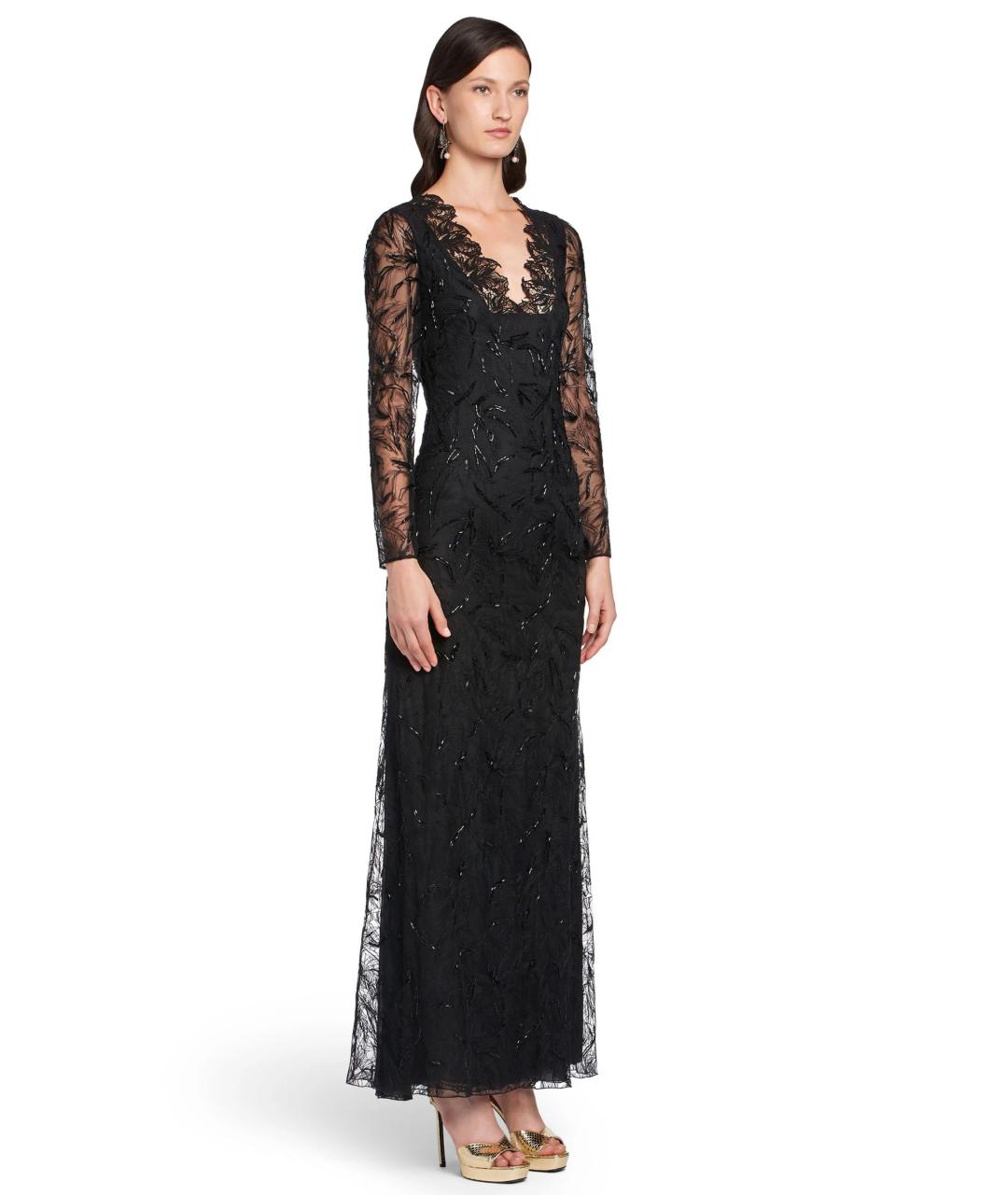 ROBERTO CAVALLI Черное хлопковое коктейльное платье, фото 3