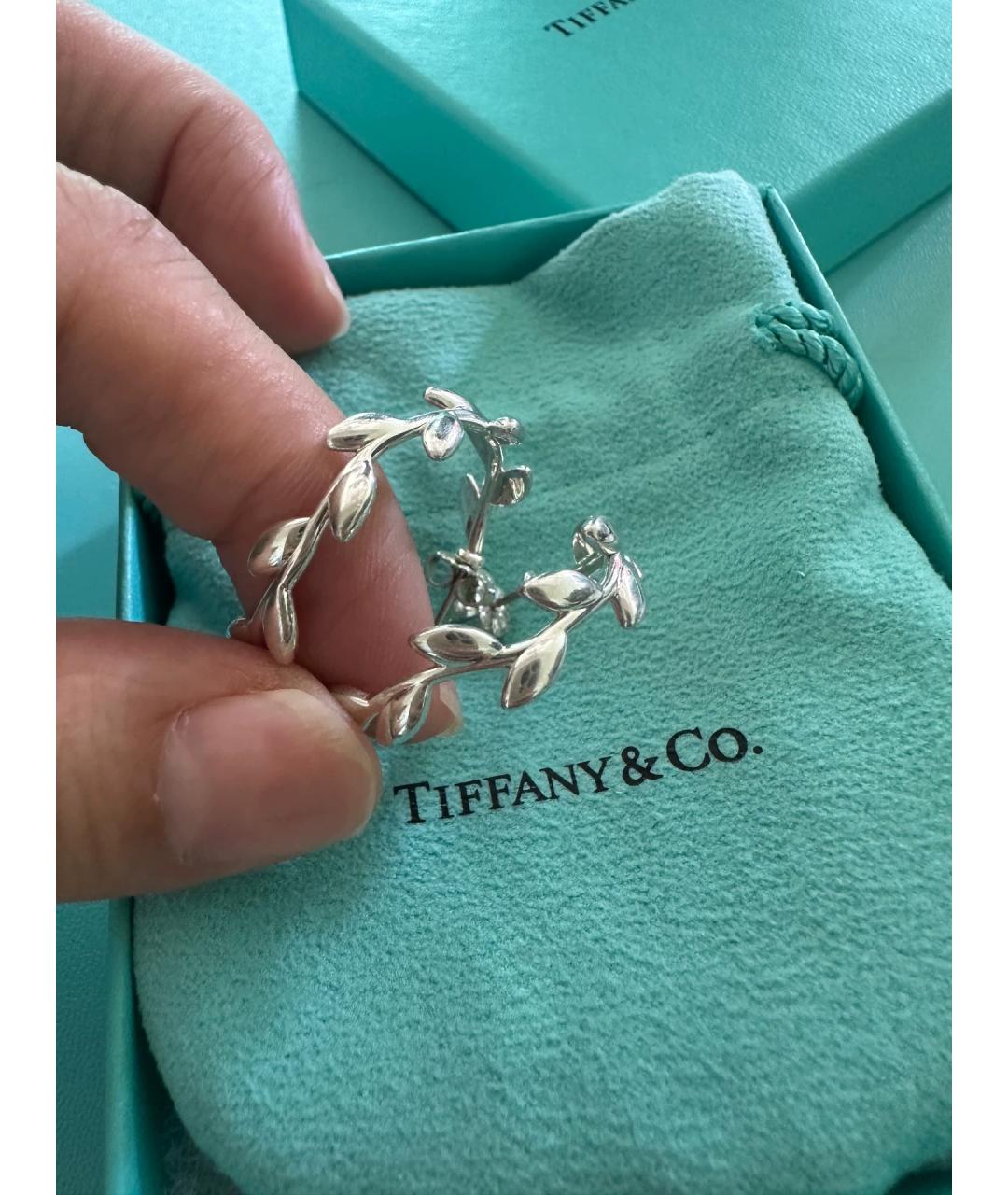 TIFFANY&CO Серебряные серебряные серьги, фото 3