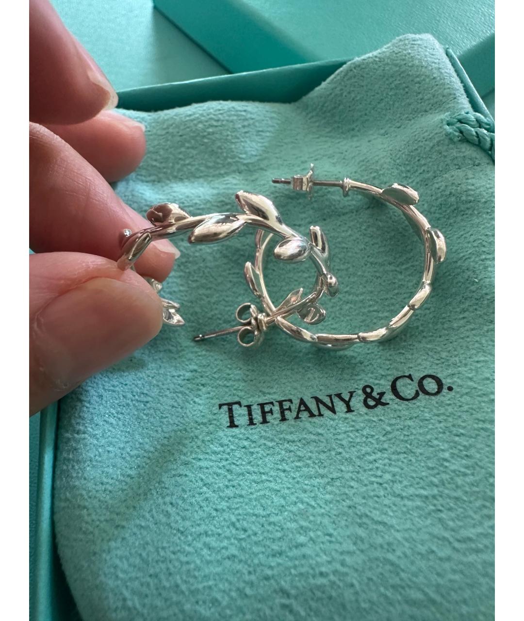TIFFANY&CO Серебряные серебряные серьги, фото 2