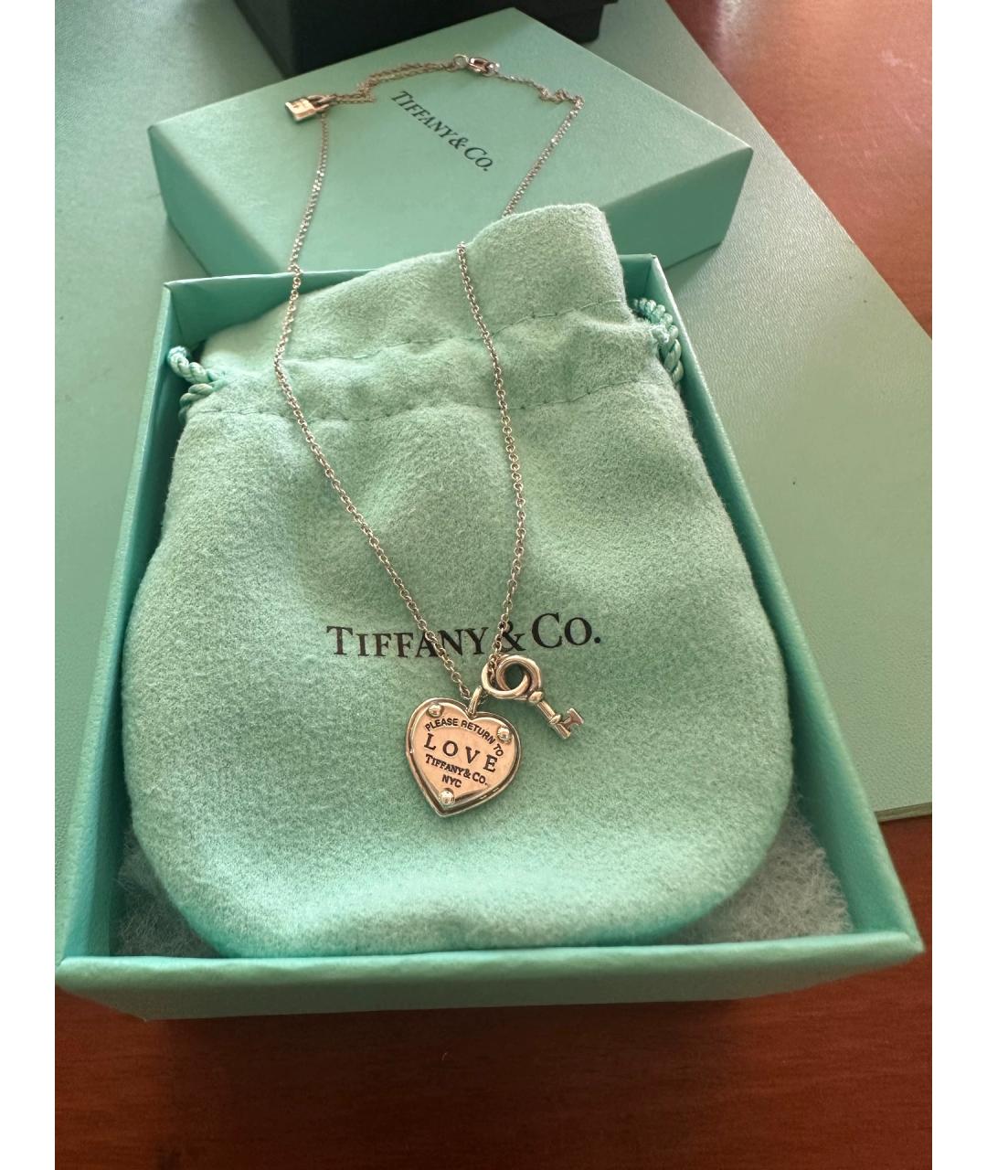 TIFFANY&CO Серебряная серебряная подвеска, фото 5