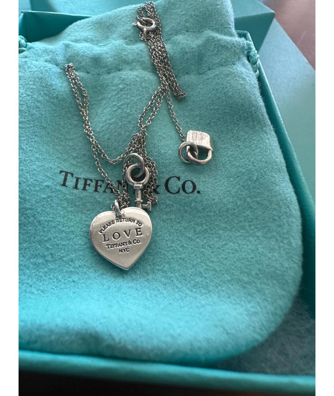 TIFFANY&CO Серебряная серебряная подвеска, фото 4