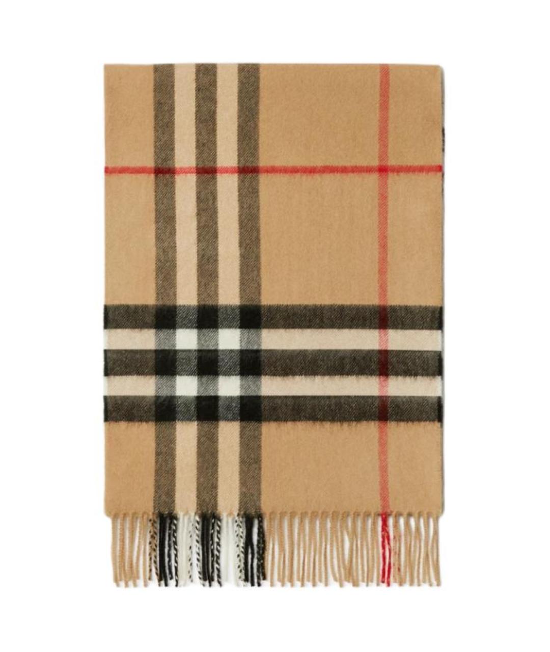 BURBERRY Бежевый кашемировый шарф, фото 2