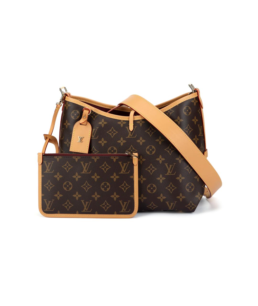 LOUIS VUITTON Коричневая сумка через плечо из канвы, фото 2