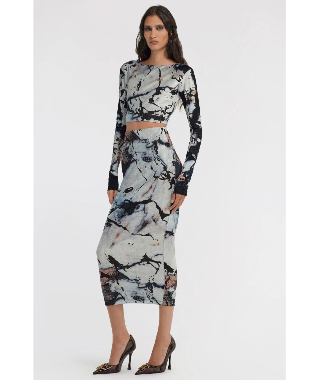 ROBERTO CAVALLI Мульти вискозный костюм с юбками, фото 2