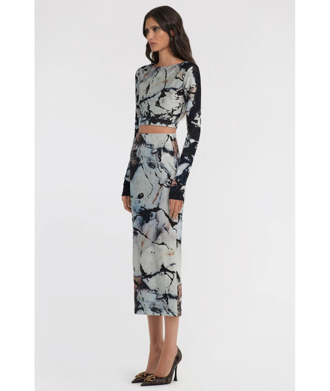 ROBERTO CAVALLI Мульти вискозный костюм с юбками, фото 3