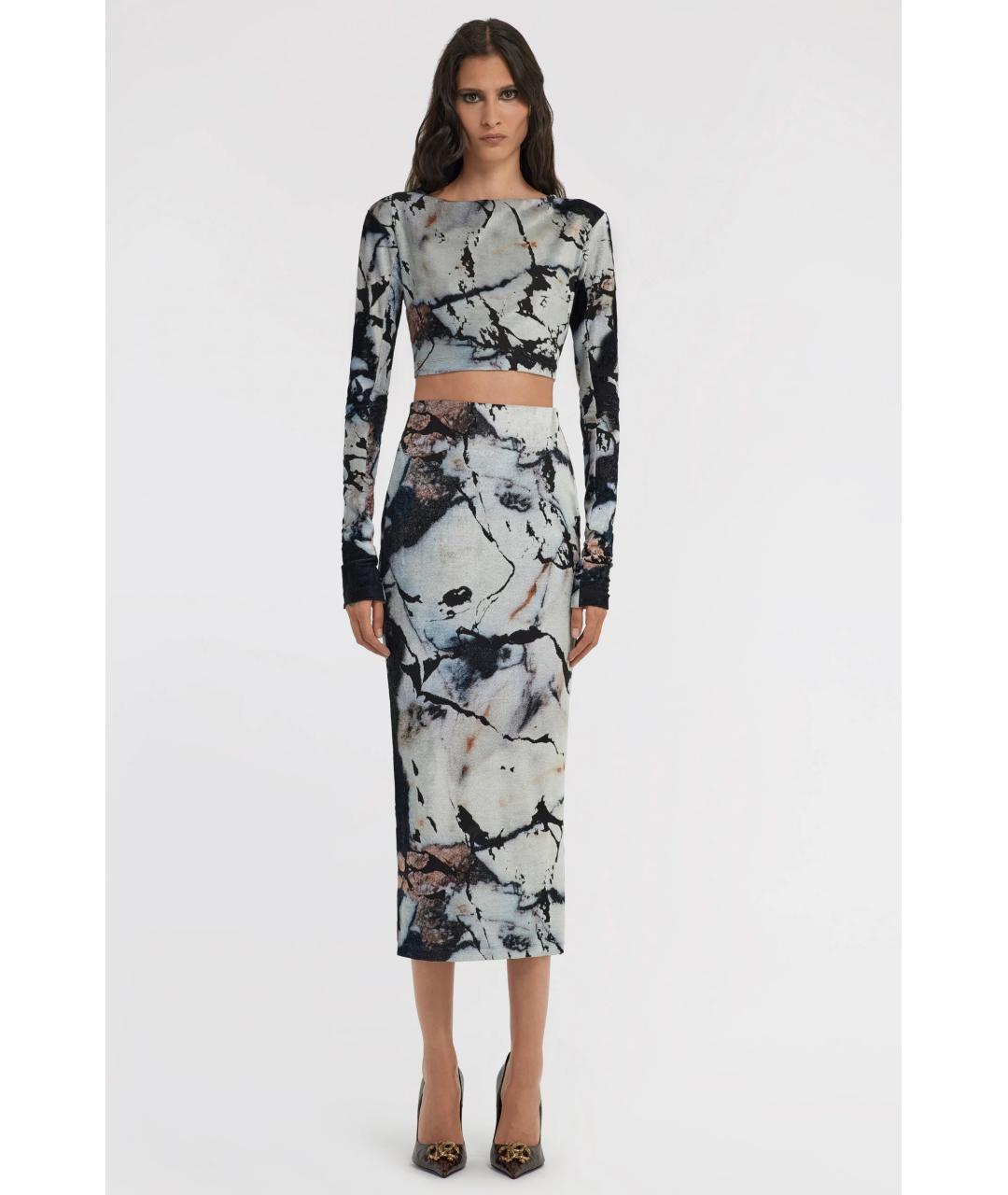 ROBERTO CAVALLI Мульти вискозный костюм с юбками, фото 4