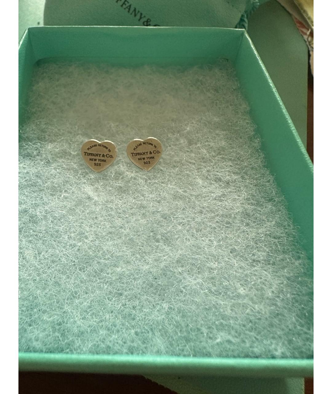 TIFFANY&CO Серебряные серебряные серьги, фото 2