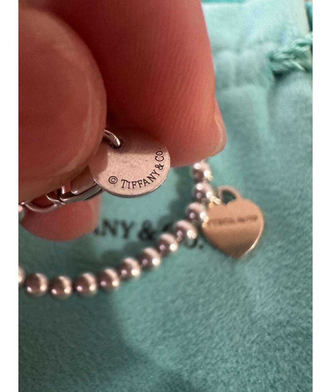 TIFFANY&CO Серебряный серебряный браслет, фото 6