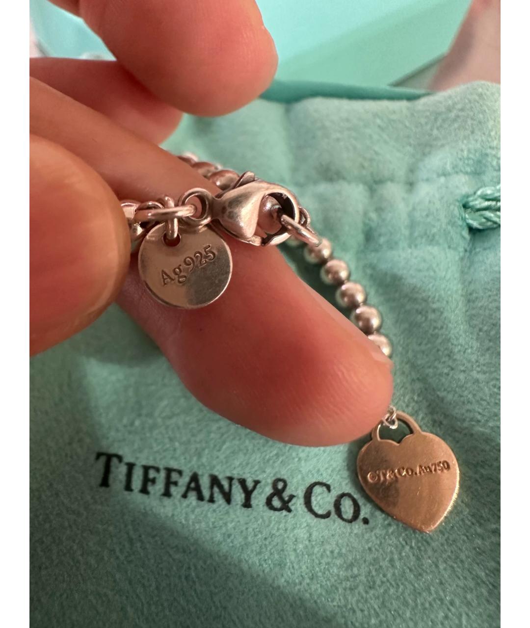 TIFFANY&CO Серебряный серебряный браслет, фото 4