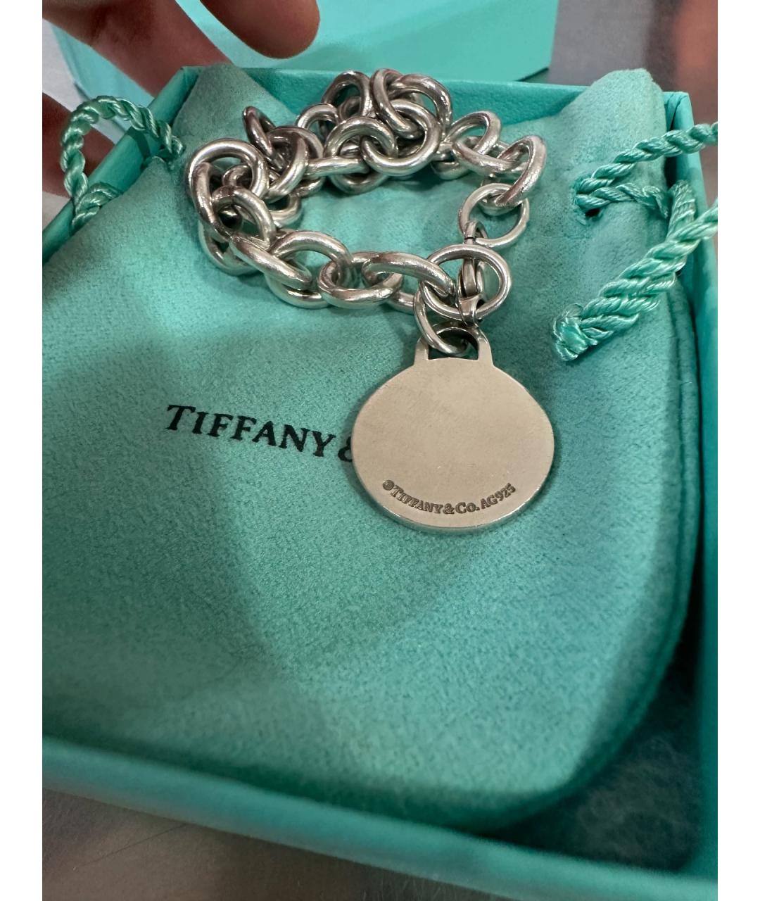 TIFFANY&CO Серебряный серебряный браслет, фото 2