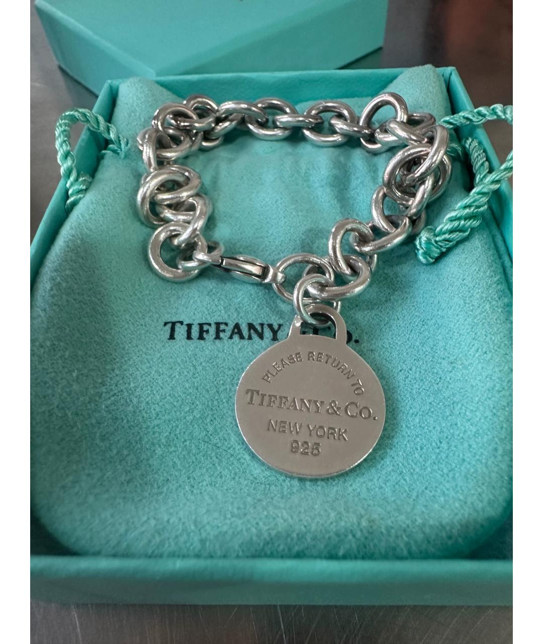 TIFFANY&CO Серебряный серебряный браслет, фото 5