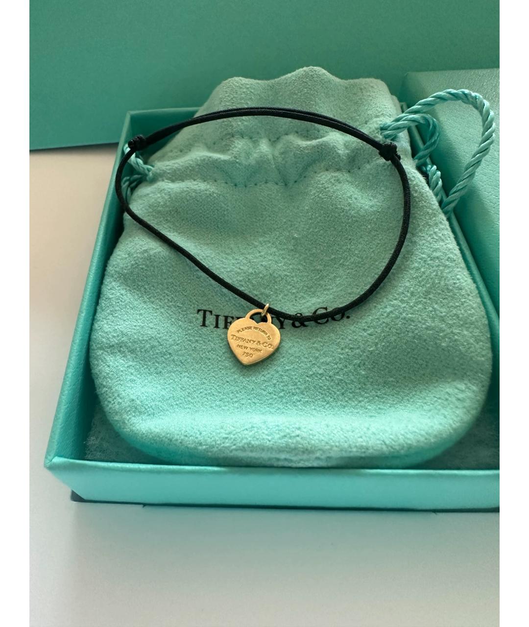 TIFFANY&CO Черный браслет из желтого золота, фото 7