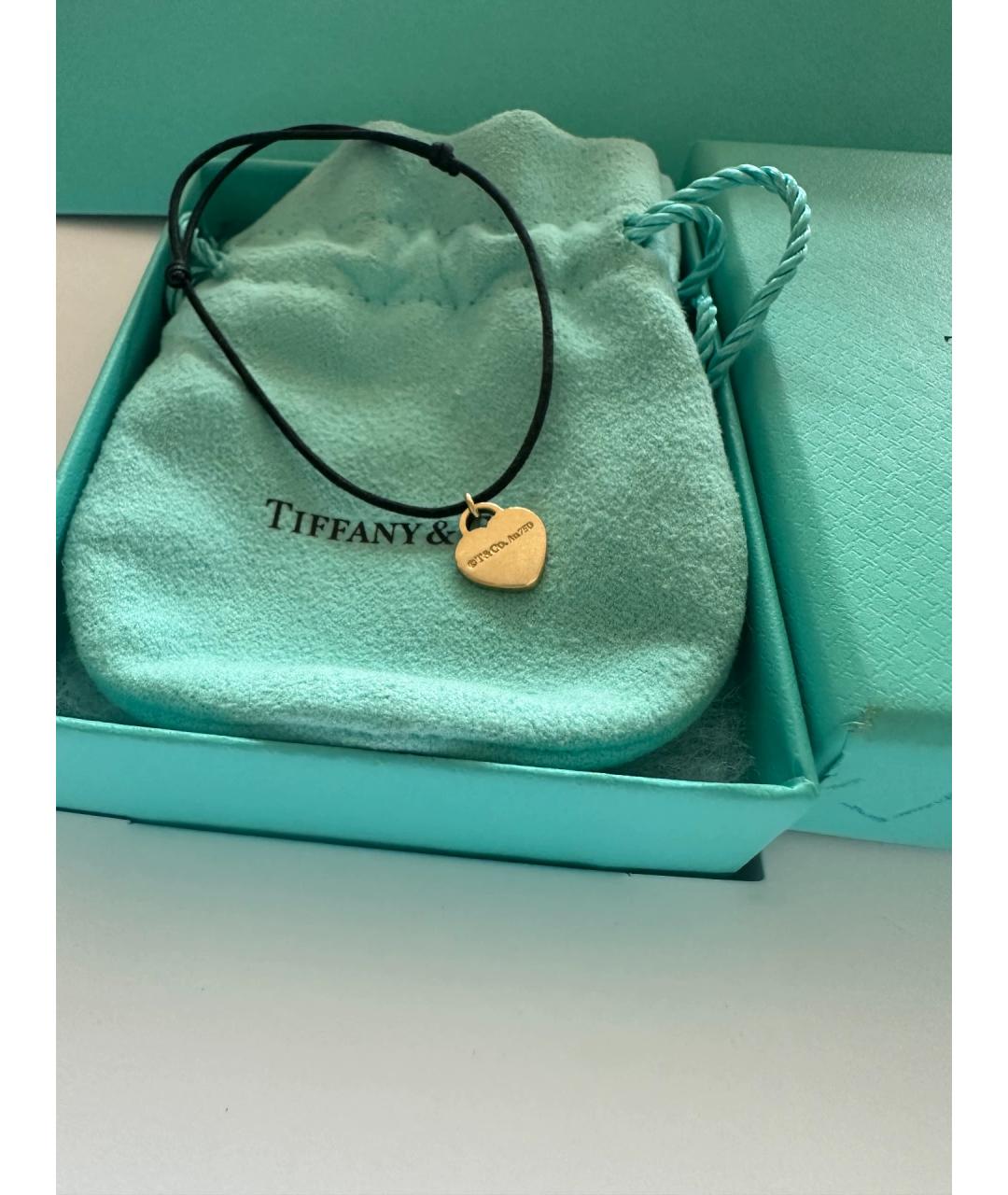 TIFFANY&CO Черный браслет из желтого золота, фото 2