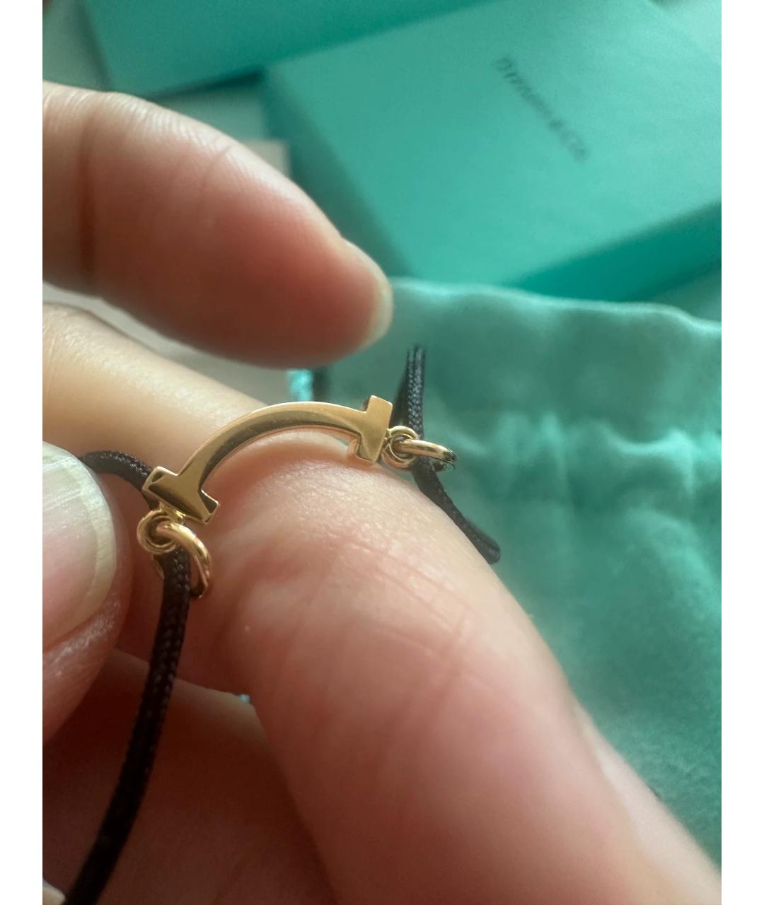 TIFFANY&CO Черный браслет из желтого золота, фото 4