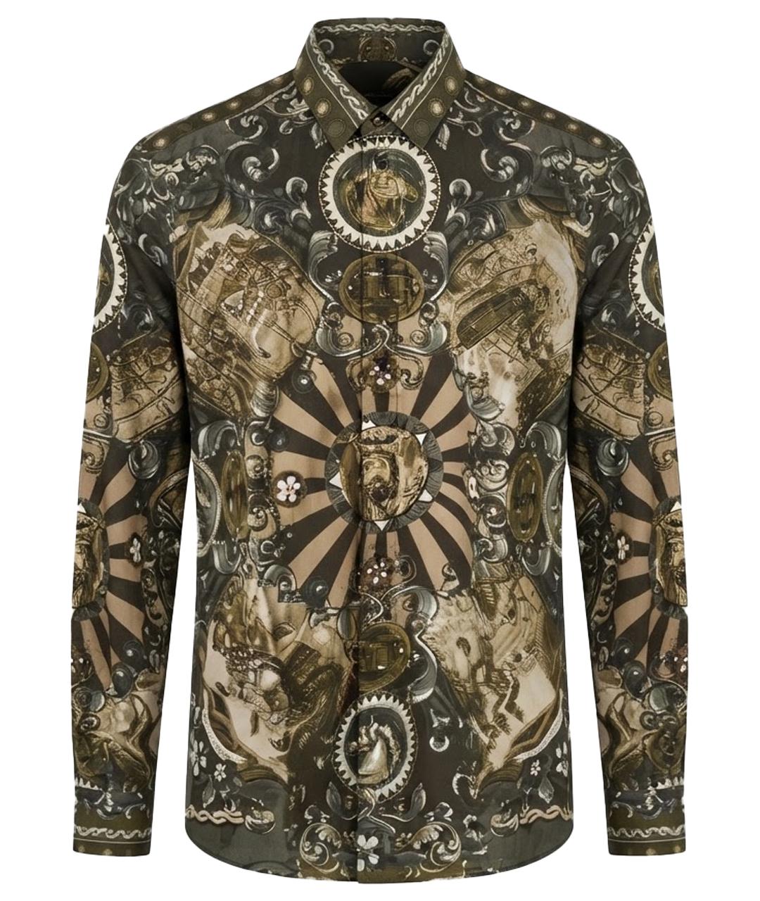 DOLCE&GABBANA Мульти хлопковая кэжуал рубашка, фото 1