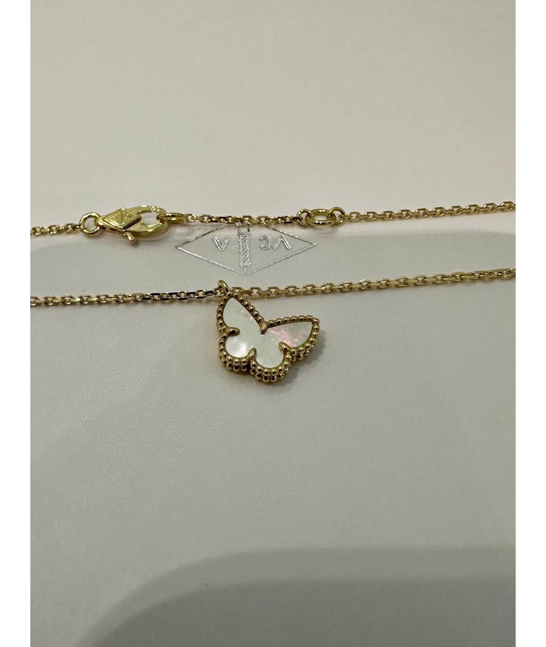 VAN CLEEF & ARPELS Белая подвеска из желтого золота, фото 6