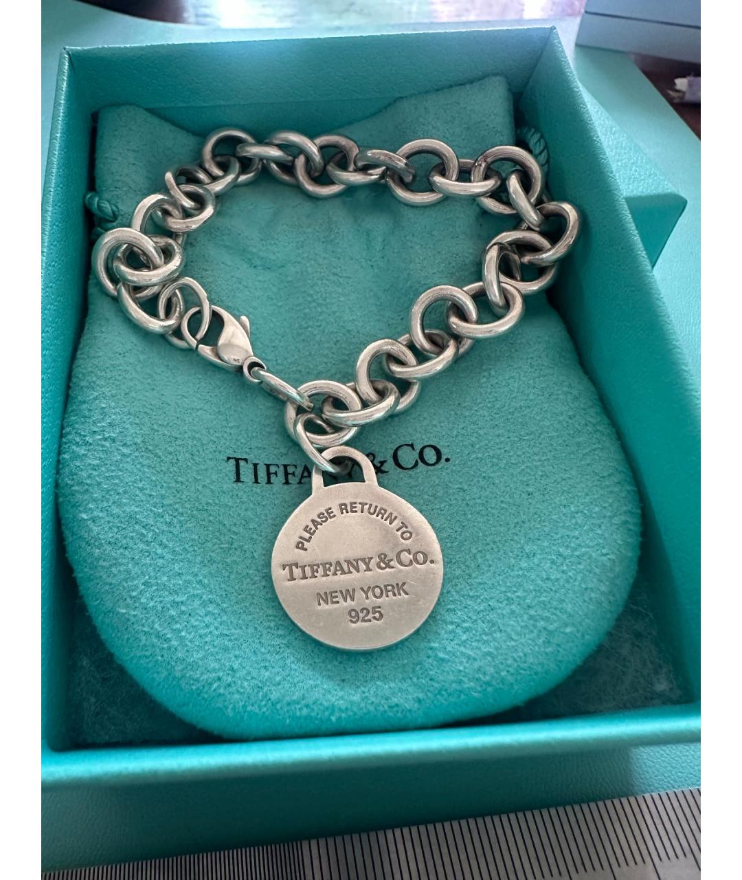 TIFFANY&CO Серебряный серебряный браслет, фото 5