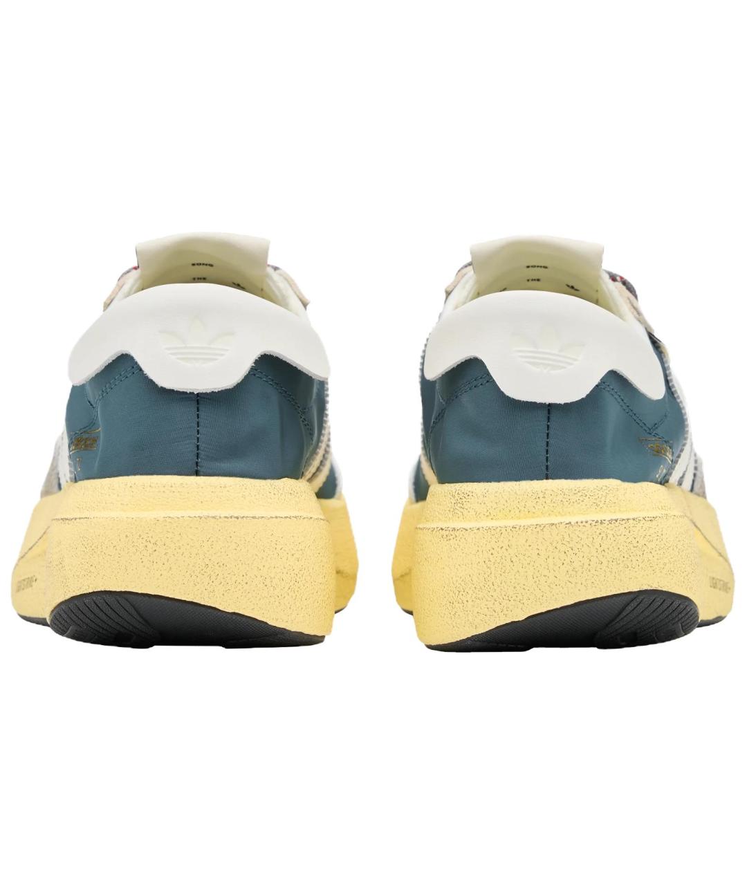 ADIDAS Синие кожаные кроссовки, фото 6