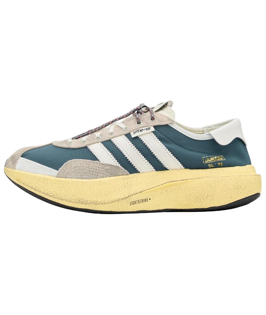 ADIDAS Синие кожаные кроссовки, фото 5