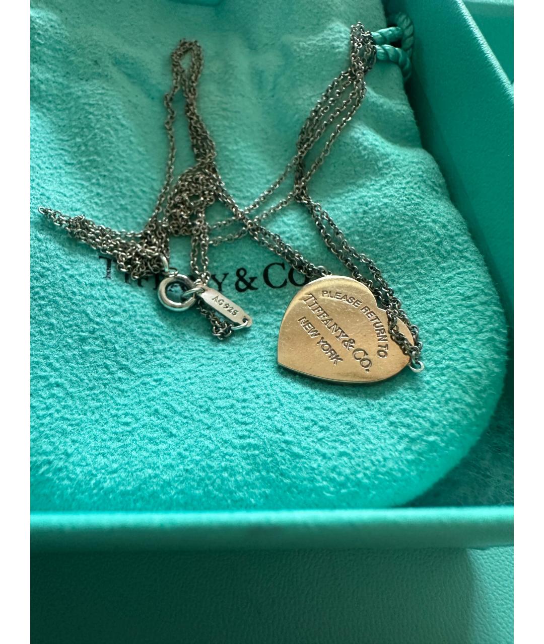 TIFFANY&CO Золотая металлическая подвеска, фото 3