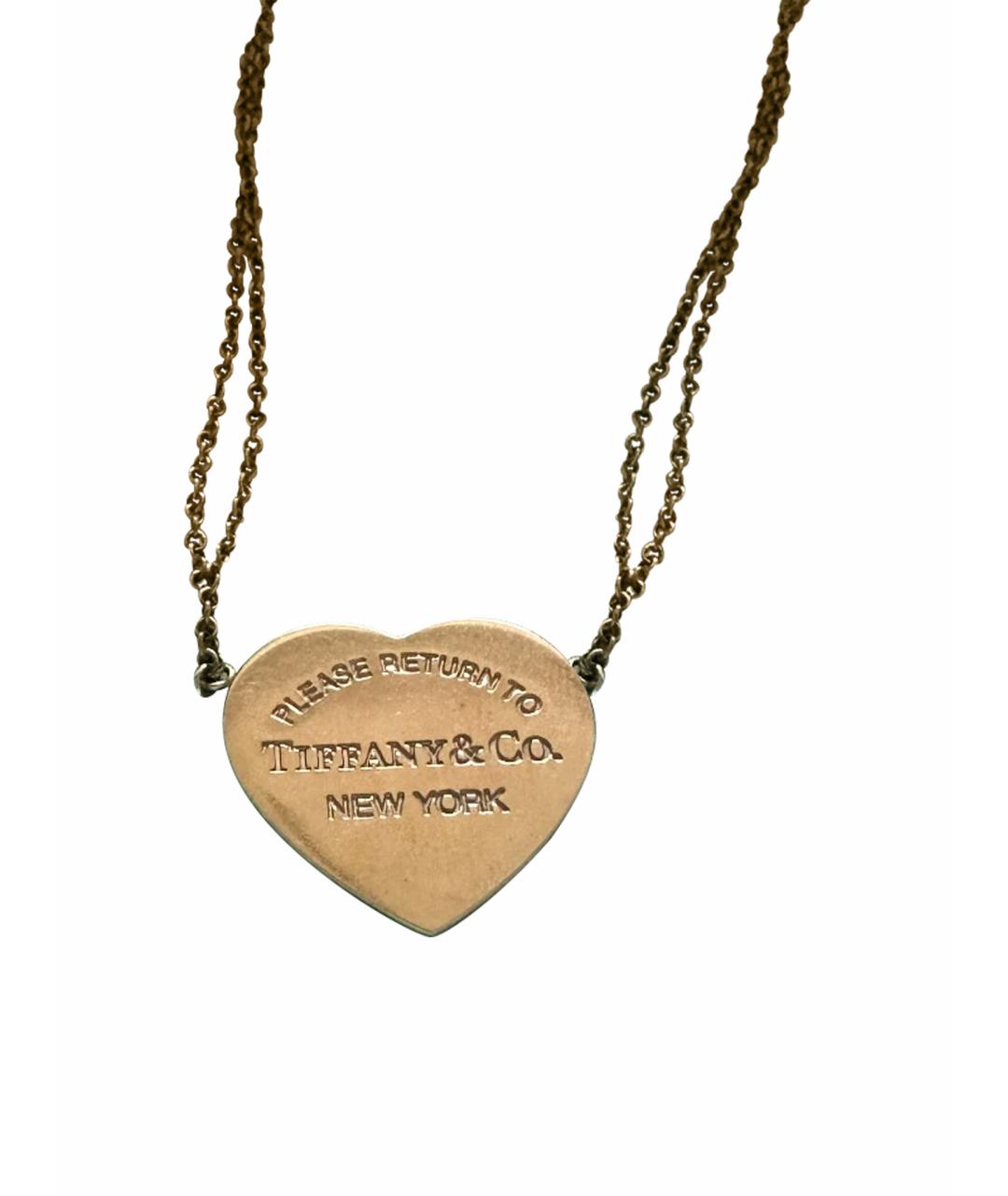 TIFFANY&CO Золотая металлическая подвеска, фото 1