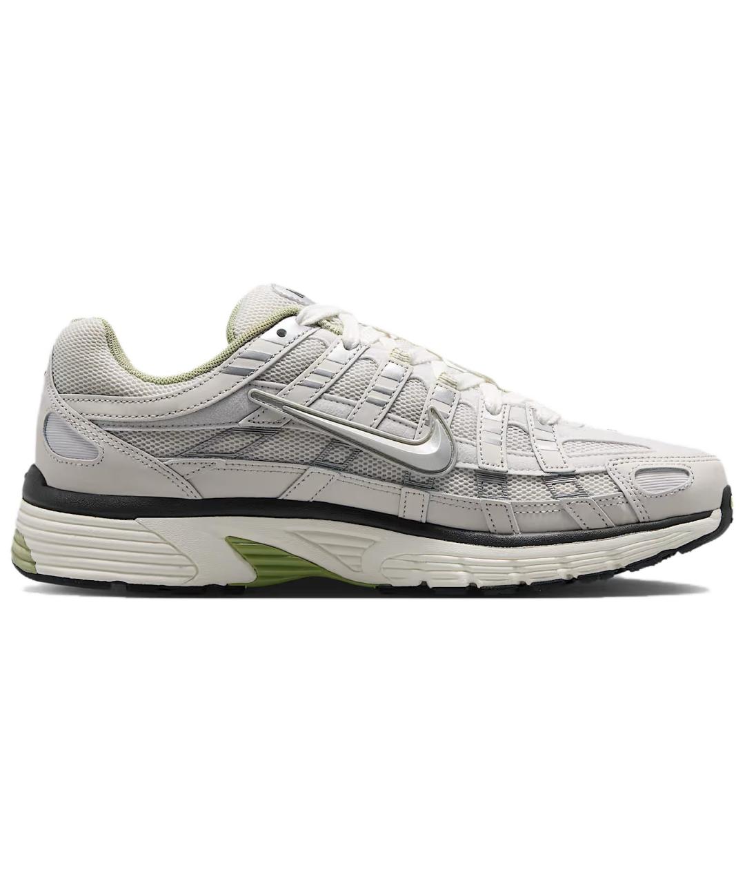 NIKE Серые кожаные низкие кроссовки / кеды, фото 3