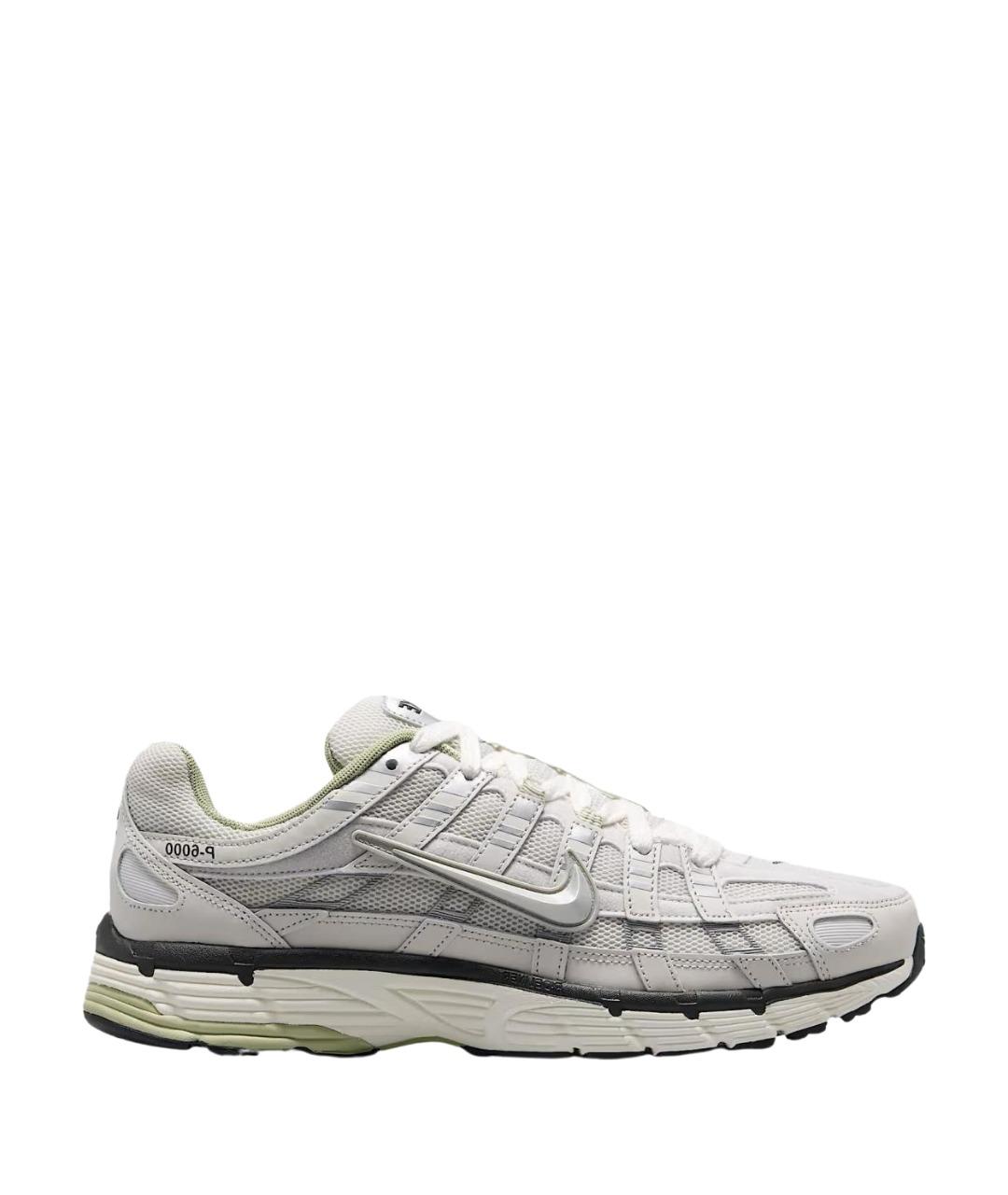 NIKE Серые кожаные низкие кроссовки / кеды, фото 1