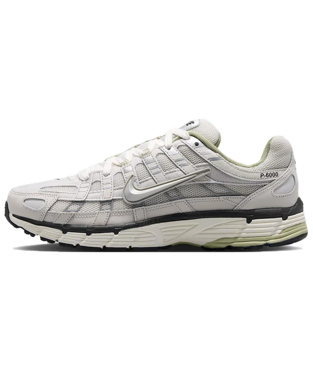 NIKE Серые кожаные низкие кроссовки / кеды, фото 5