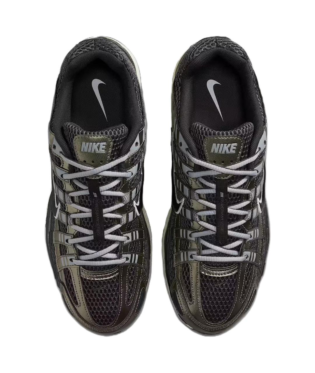 NIKE Черные кожаные низкие кроссовки / кеды, фото 4
