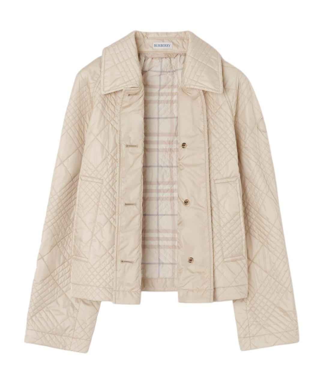BURBERRY Бежевый пуховик, фото 2