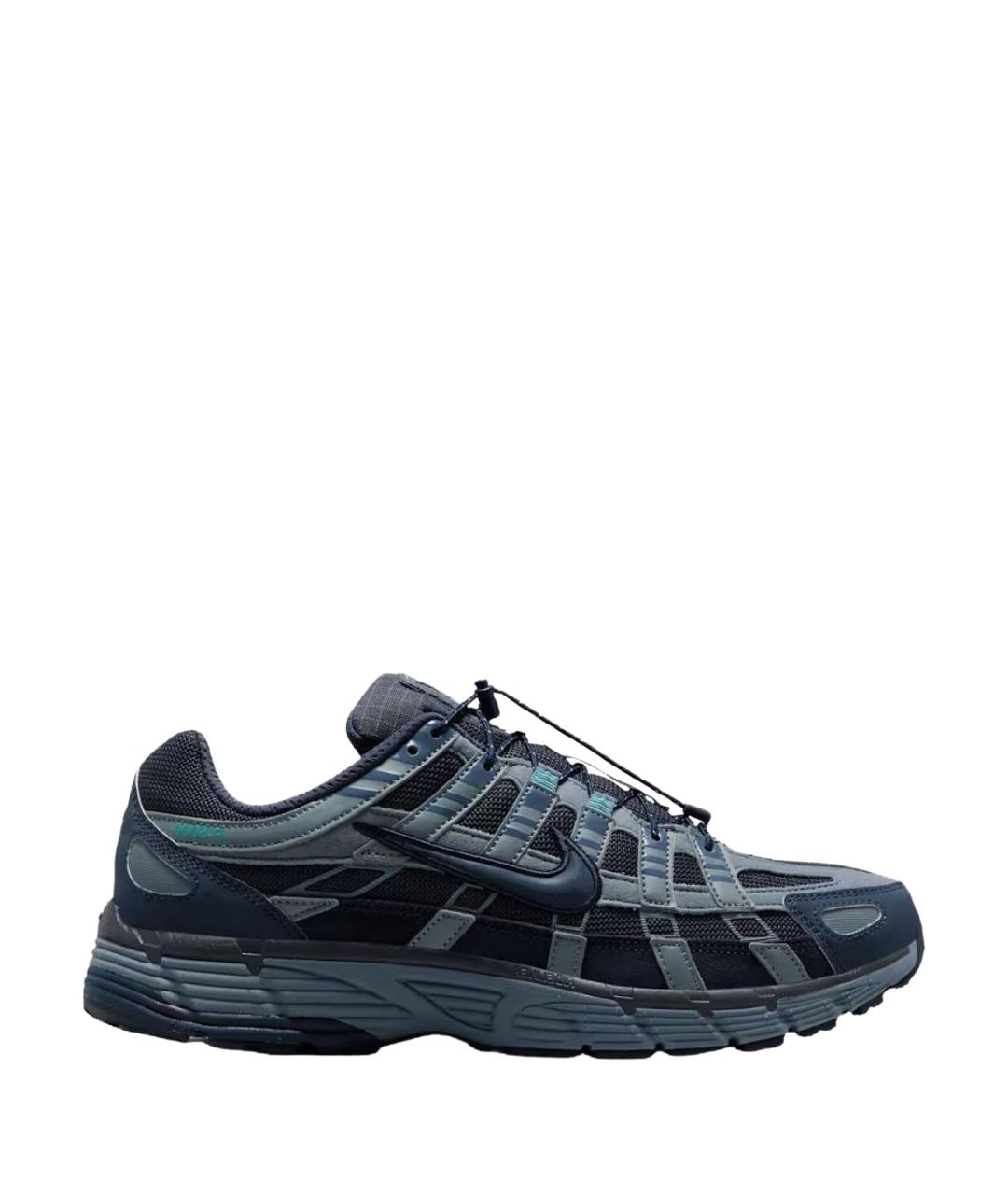 NIKE Синие кожаные кроссовки, фото 1