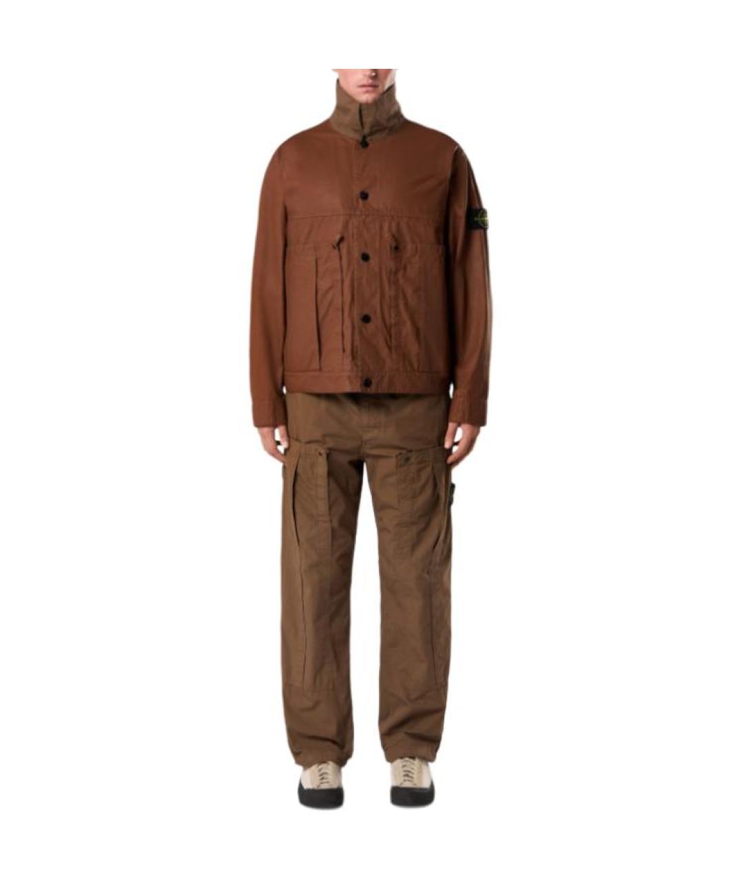 STONE ISLAND Коричневая куртка, фото 3