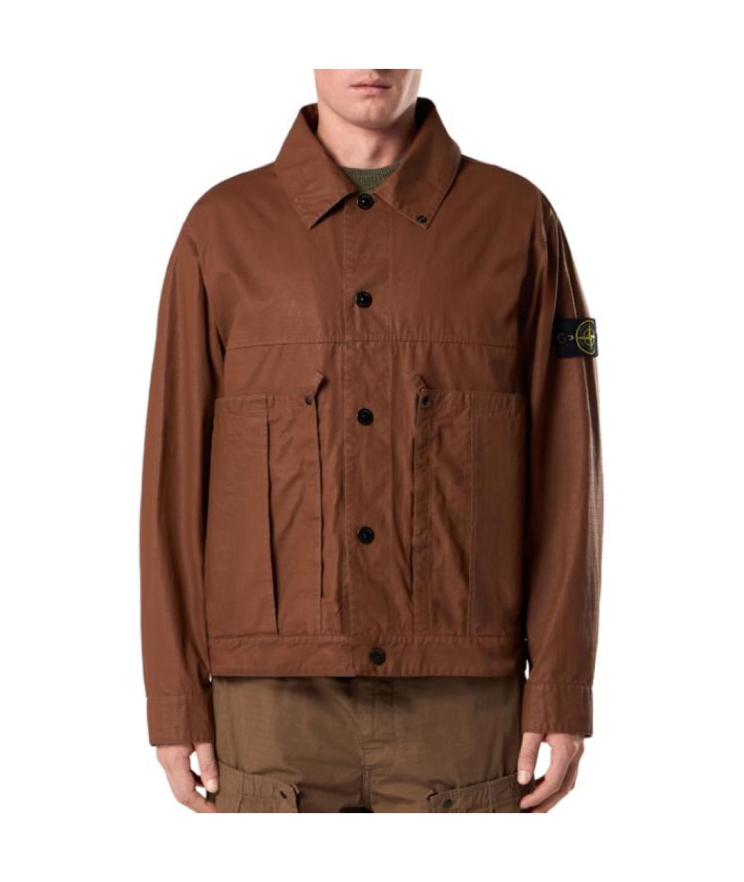 STONE ISLAND Коричневая куртка, фото 5