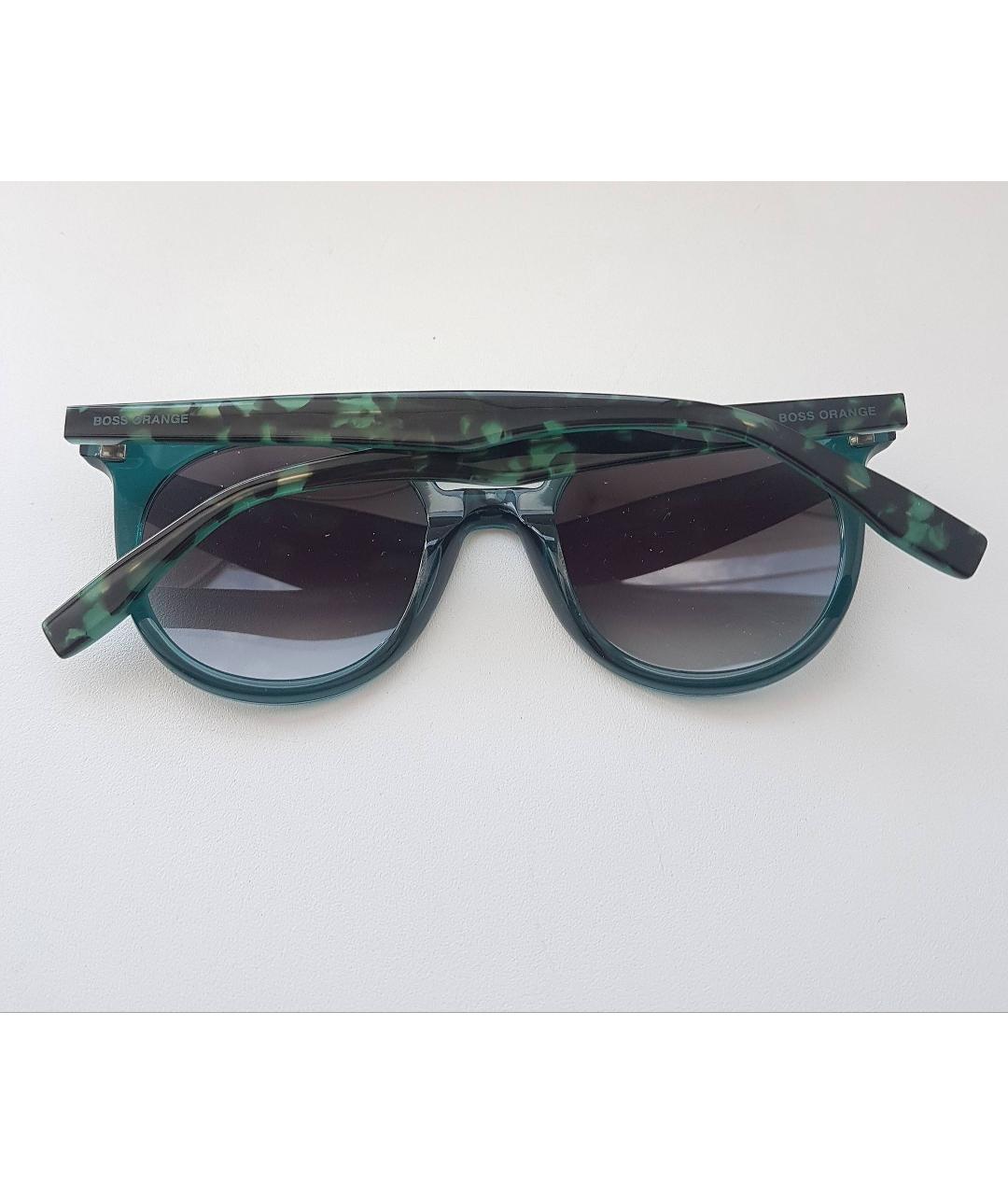 HUGO BOSS Зеленые пластиковые солнцезащитные очки, фото 5