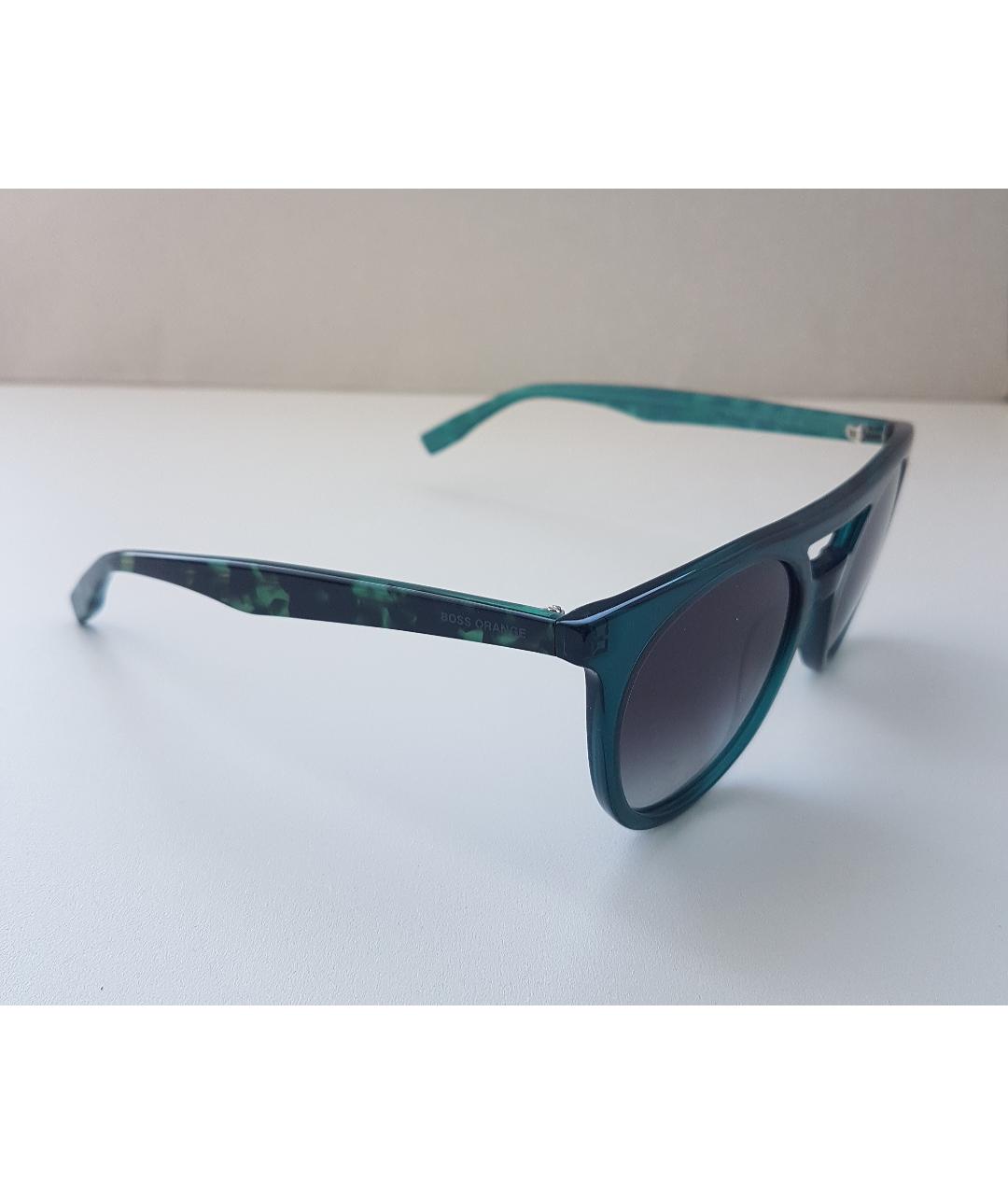 HUGO BOSS Зеленые пластиковые солнцезащитные очки, фото 3