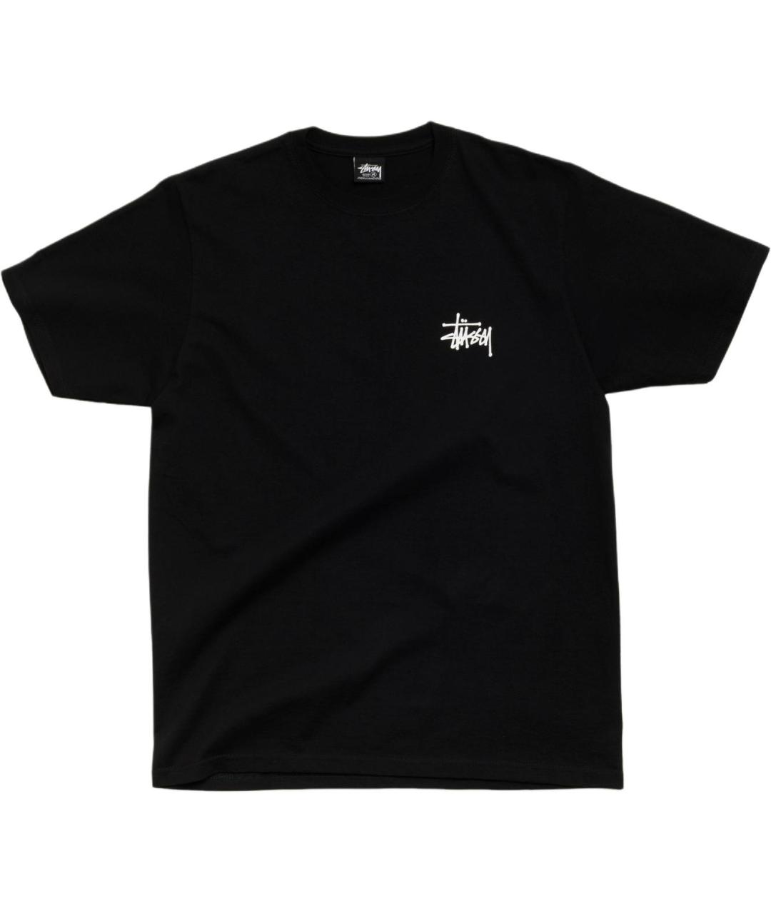 STUSSY Черная футболка, фото 1