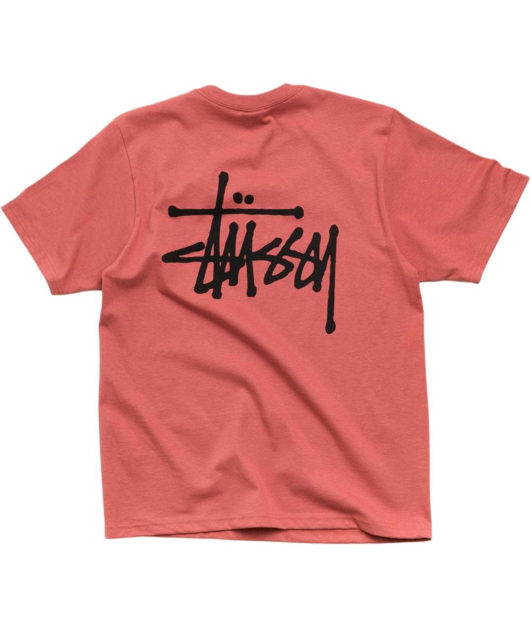 STUSSY Коралловая футболка, фото 2