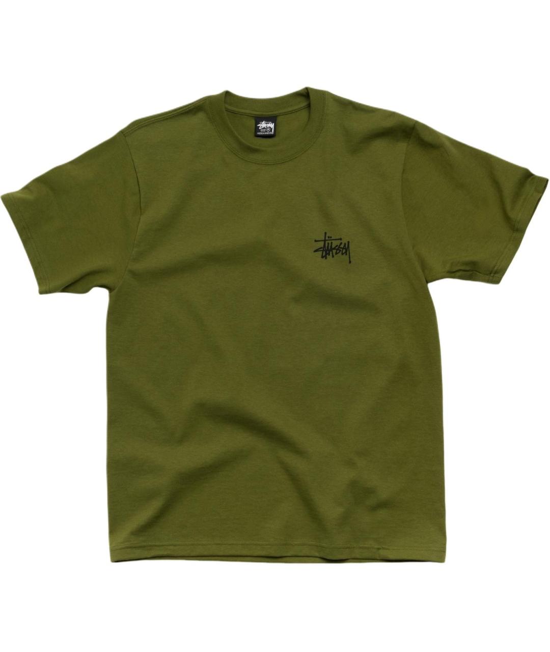 STUSSY Зеленая футболка, фото 1