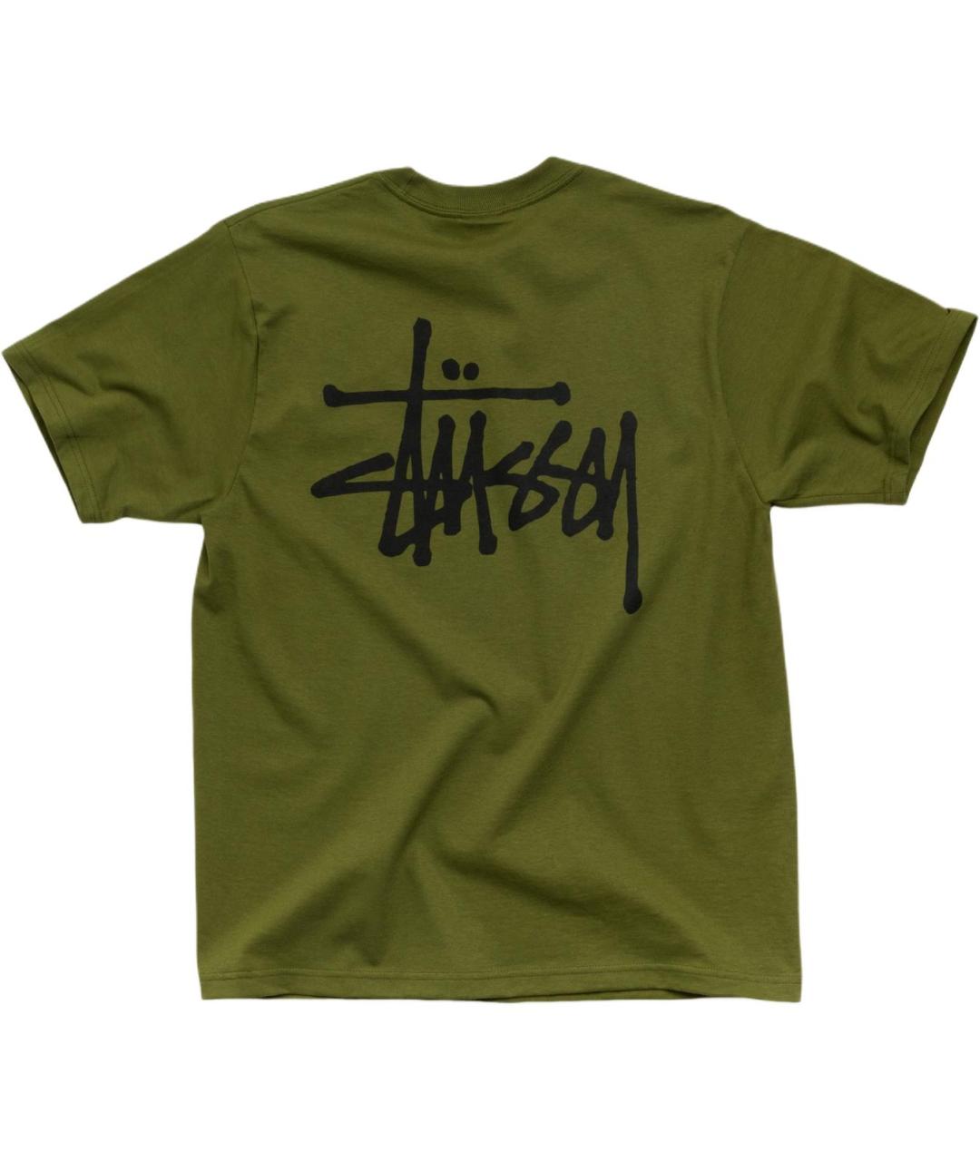 STUSSY Зеленая футболка, фото 2