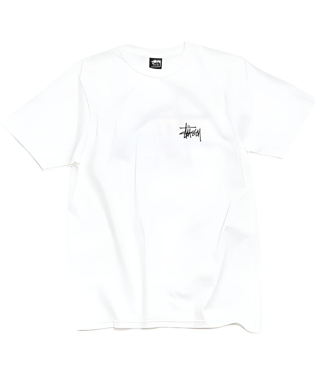 STUSSY Белая футболка, фото 1