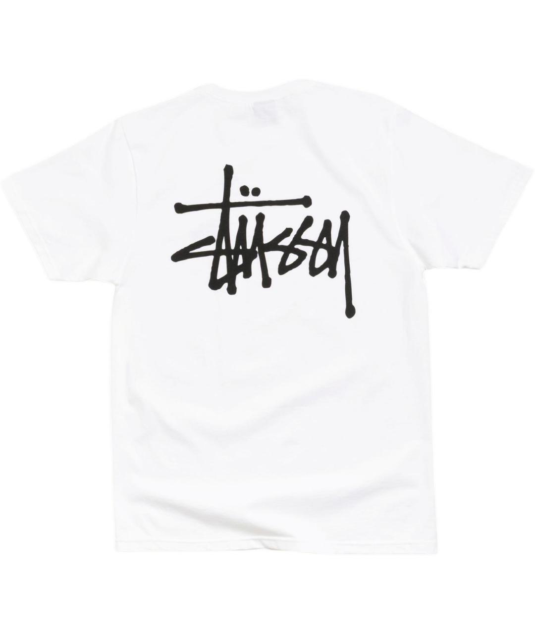 STUSSY Белая футболка, фото 2