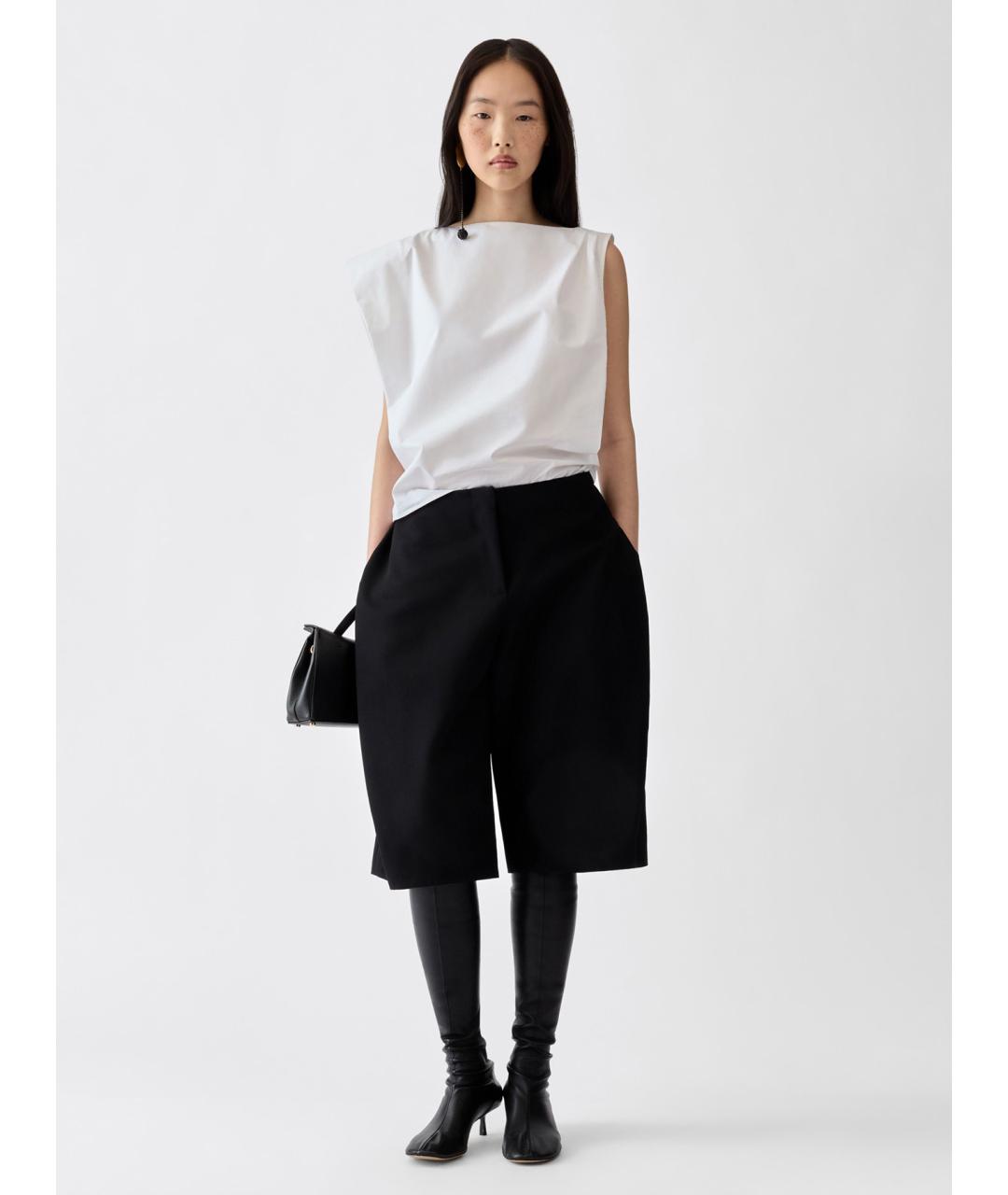 JACQUEMUS Черные шерстяные шорты, фото 2